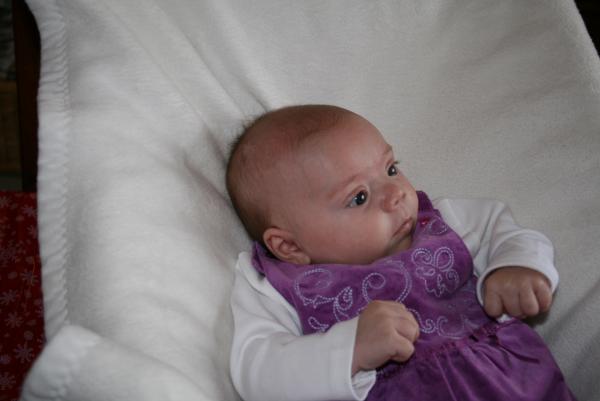 Alana op 1e kerstdag!, geplaatst door mama Lizanne op 2007-12-26