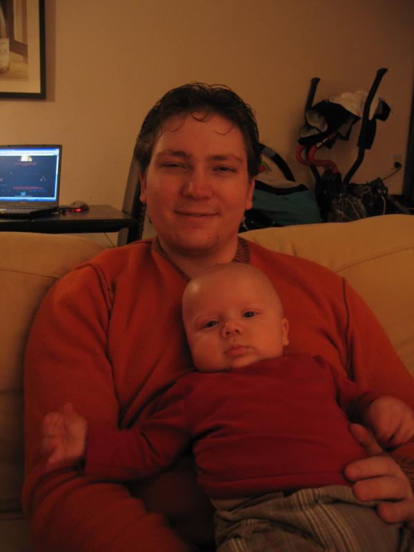 Papa en Jesse., geplaatst door mama Lizanne op 2005-11-15