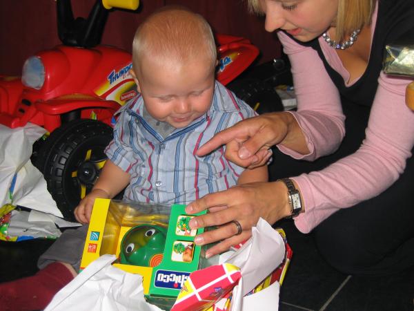 Jesse 1 jaar., geplaatst door mama Lizanne op 2006-08-11